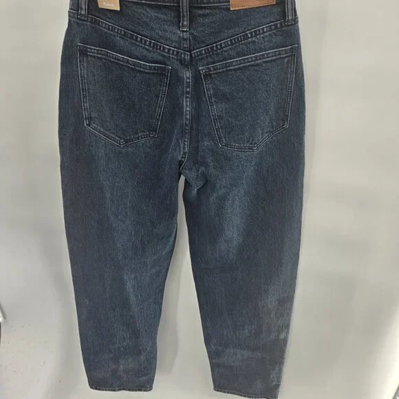 Madewell The Dad Jean Dark Blue Low Rise Jeans Waist 23 - Picture 6 of 10